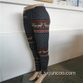 Leggings con stampa di cervi da interni per ragazze carine